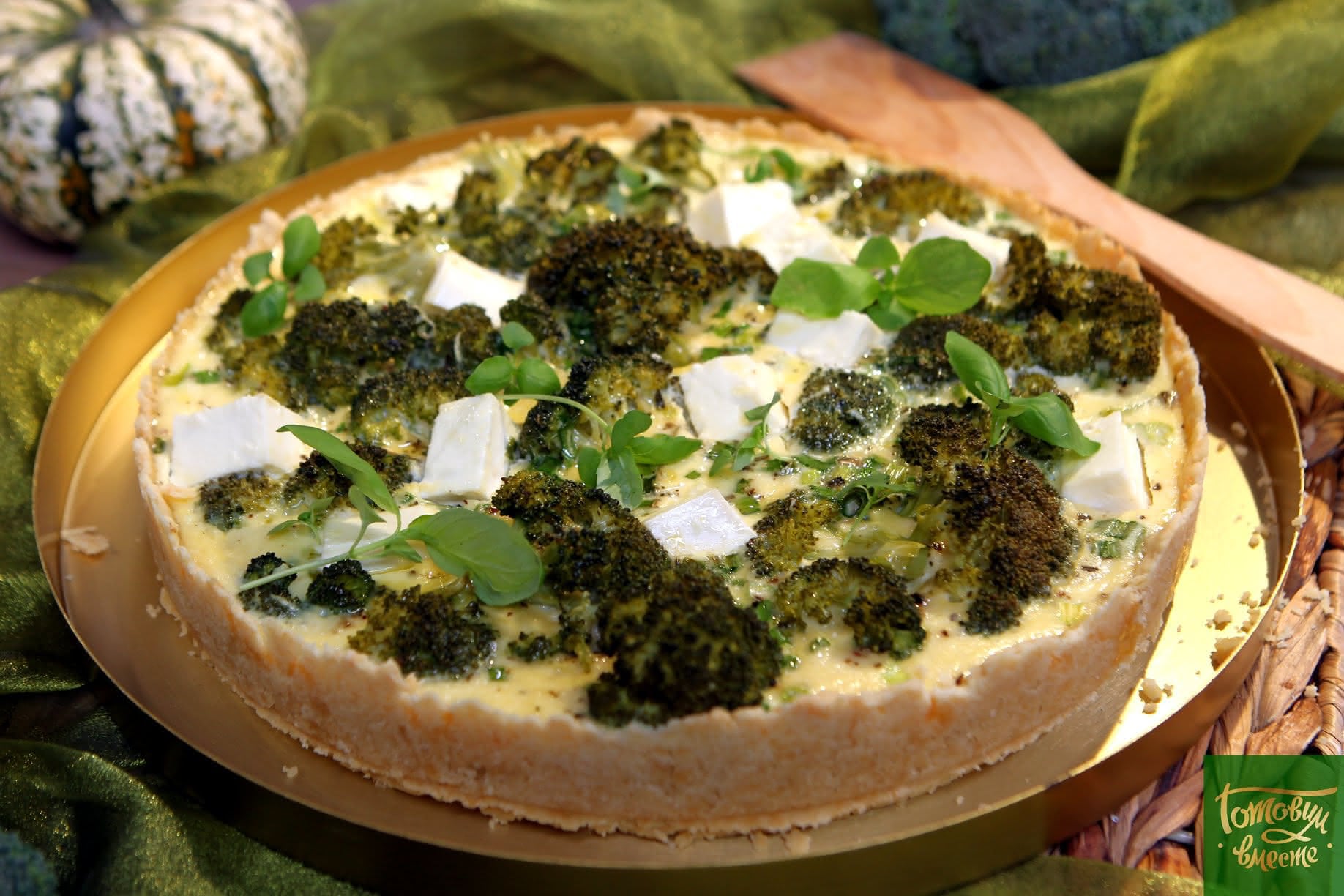 Кіш з броколі