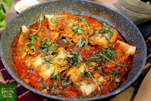 Филе рыбы в томатном соусе