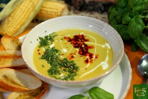 Суп из кукурузы с ароматными зернами