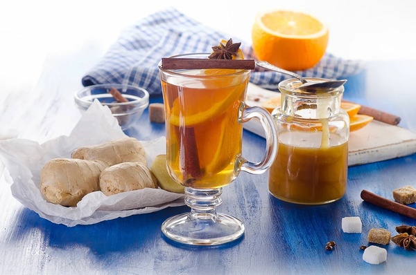 Orangen-Ingwer-Tee