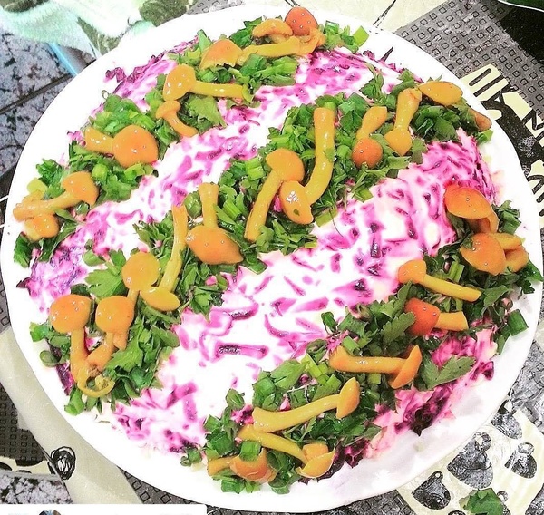 Salad Mushroom Zavalinka