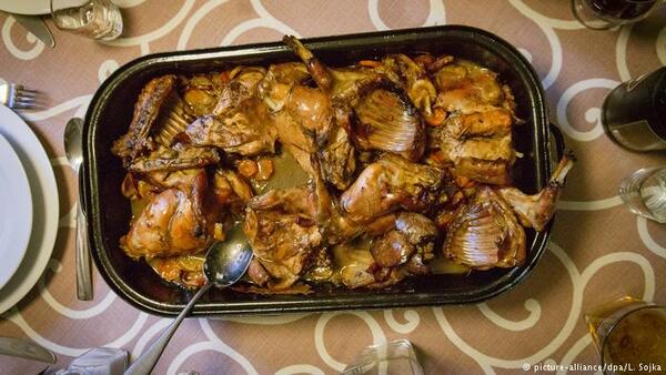 Osterhase mit Pastinaken und Quitten
