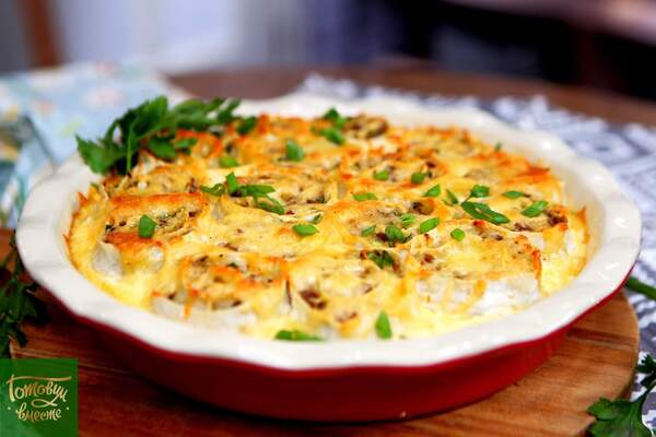 Пирог с капустой и фаршем