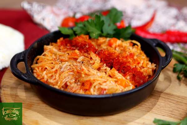 Лаханоризо (тушеная капуста с рисом)