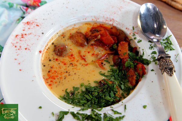 Croatian mushroom soup