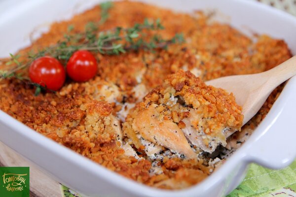 Запеченная куриная грудка