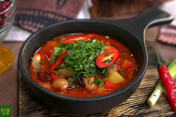 Bean chili soup
