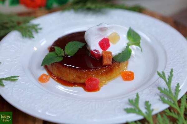 Pumpkin flan