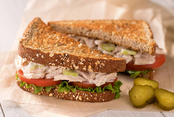 Tuna and avocado sandwich