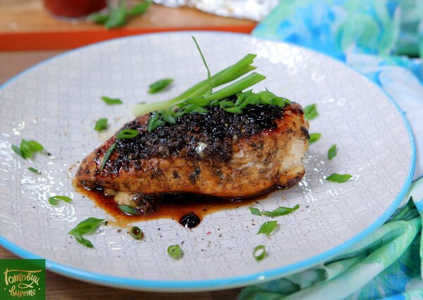 Chicken fillet in balsamic sauce