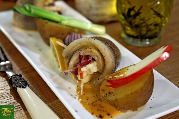 Рольмопсы с картофелем и яблоком